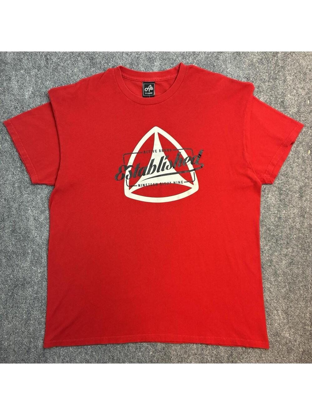 Active Board Shop Red Large Logo T Shirt